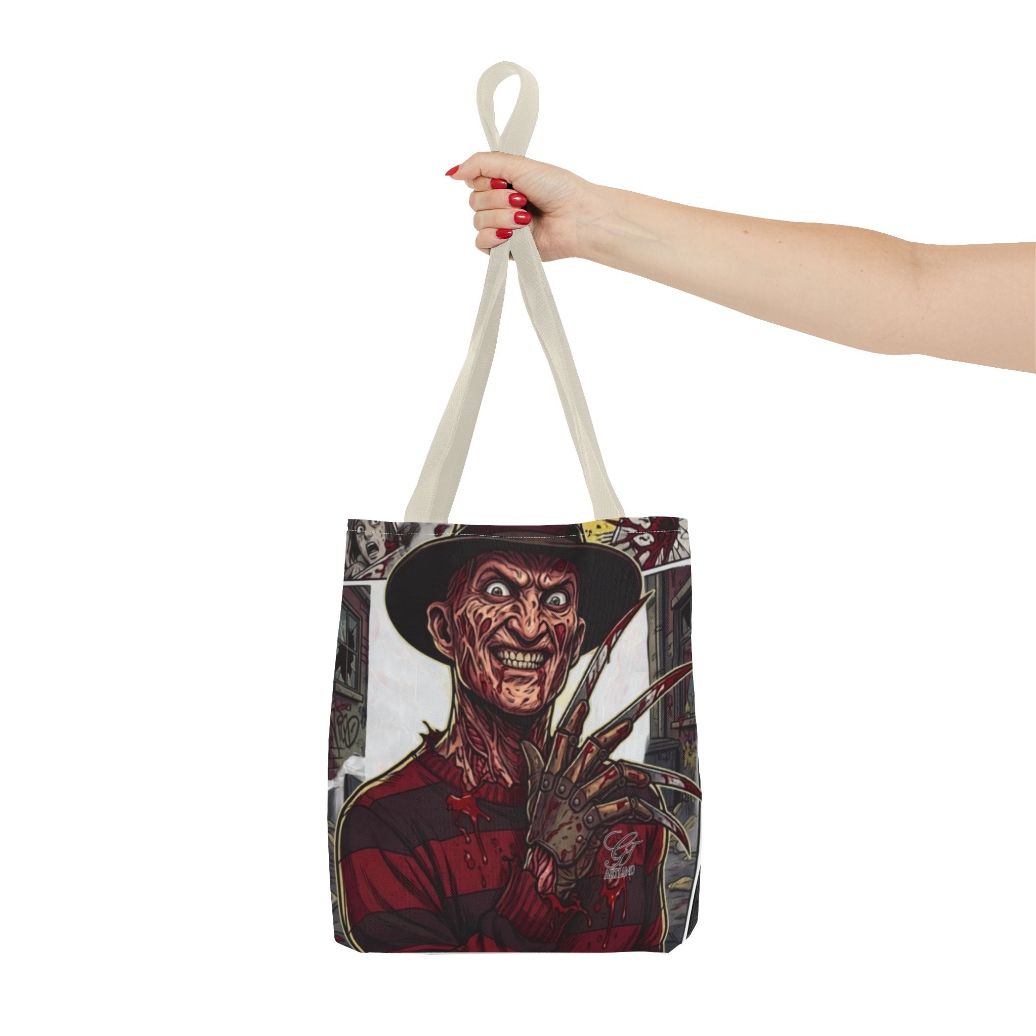 Elm Street Gangsta Horror Illustration TOTE BAG | Horror Slasher Artwork by GT Artland