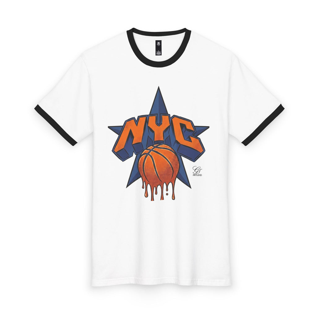 NYC Dripping Basketball Star graphic tee