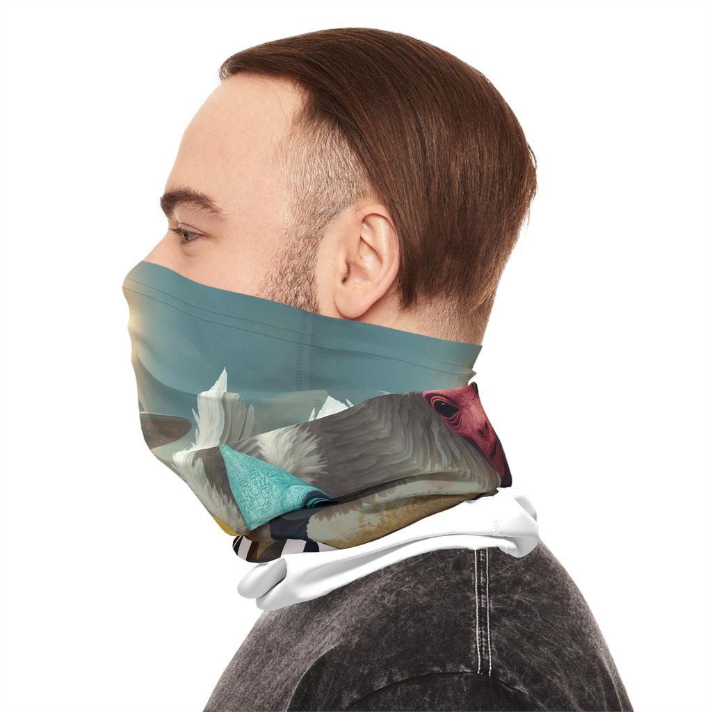 UFO Aliens with Wings Neck Gaiter | Lightweight Neck Mask