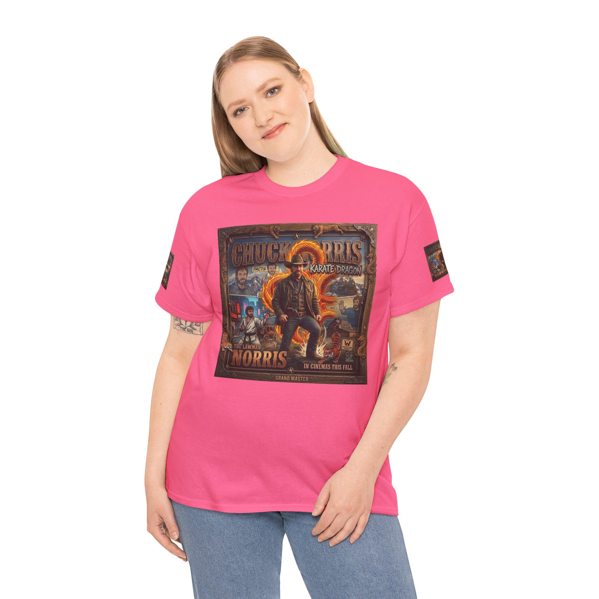 Retro Action Movie Poster T-Shirt | Vintage Fighter Hero Tee