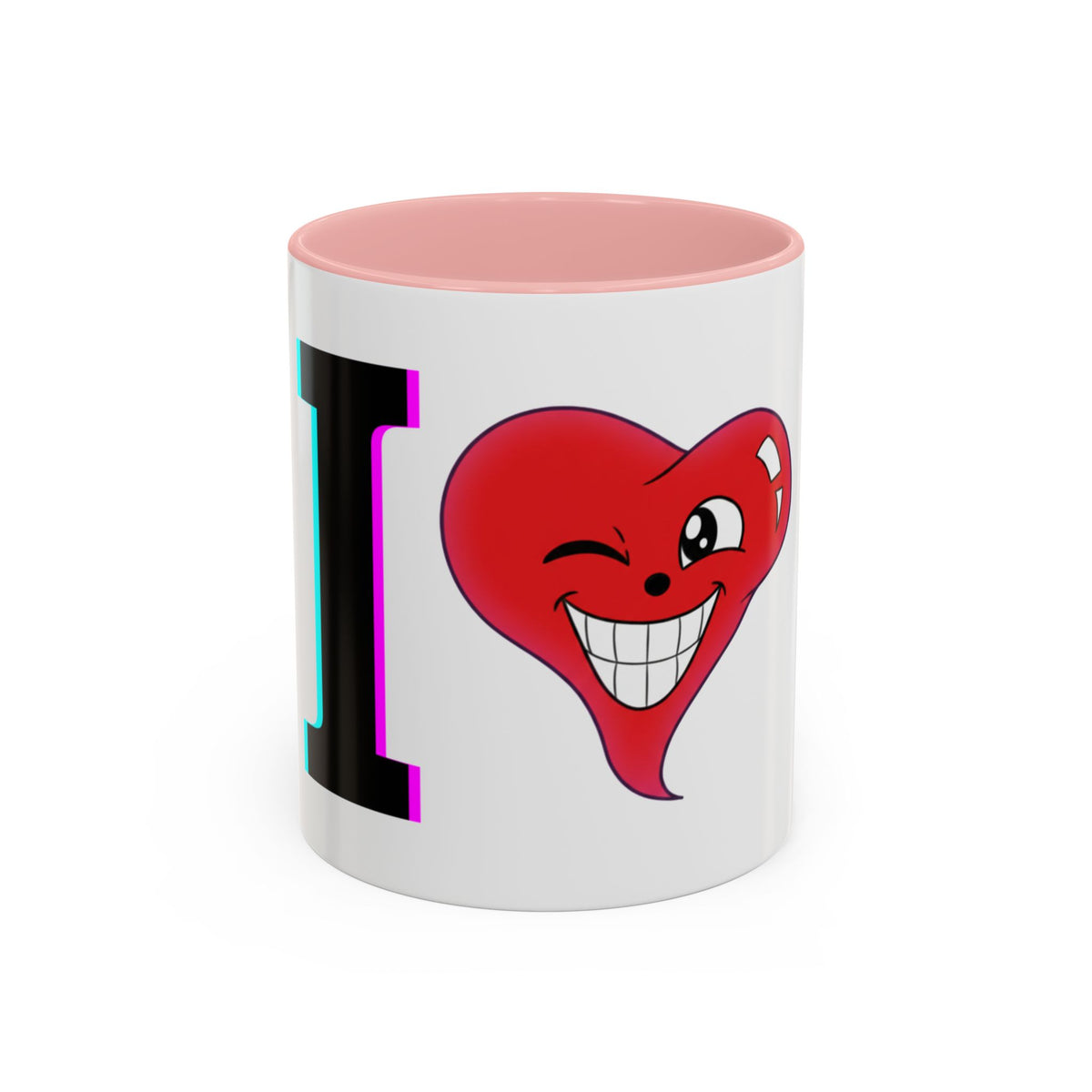 Winking Heart Graphic Mug | Accent Coffee Mug 11oz 15oz