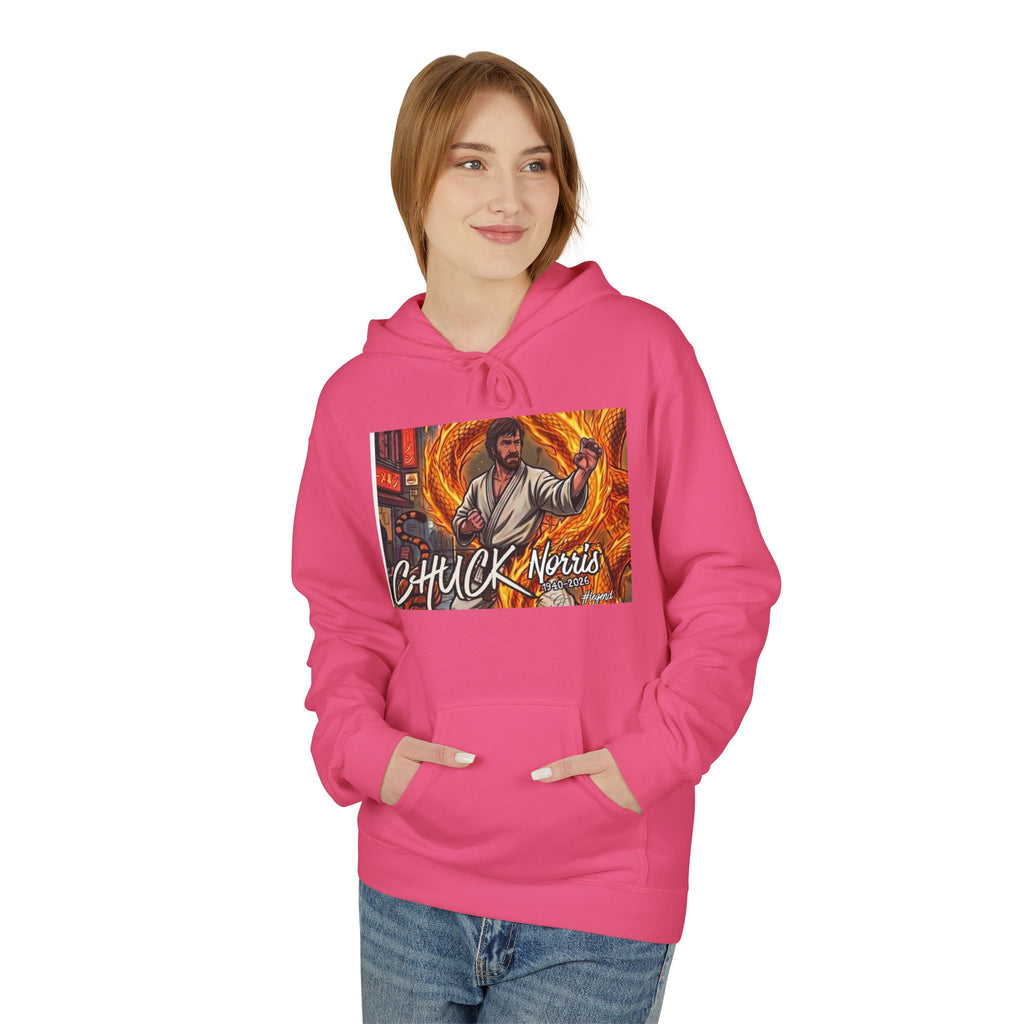 Chuck Norris Martial Arts Hoodie | Action Illustration, Retro Fight Scene by GT Artland