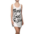 Thank God I'm Alive Racerback Dress | Inspirational Script Dress