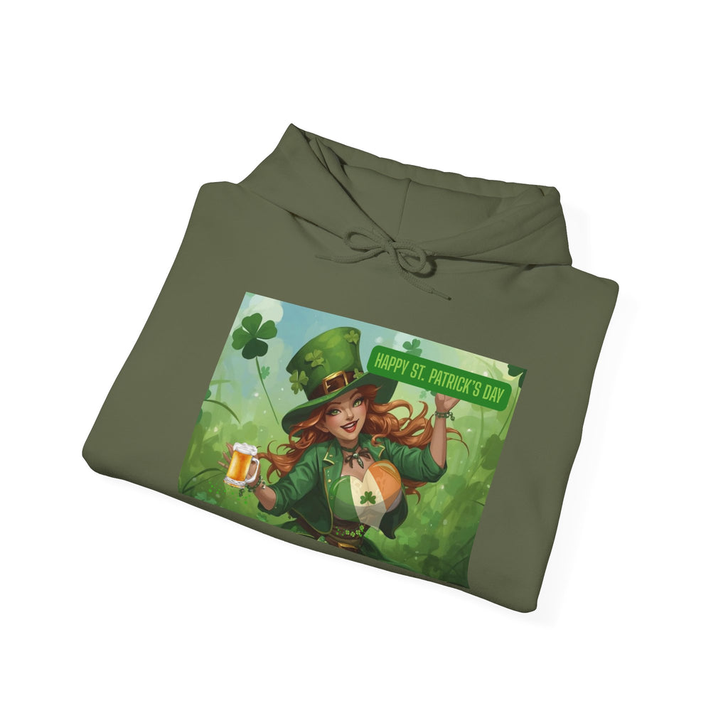 Leprechaun Pot of Gold Hoodie | St. Patrick's Day Shamrock Illustration
