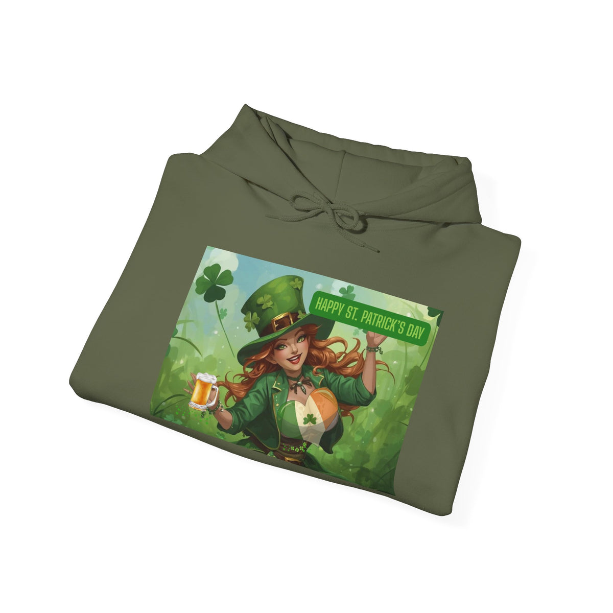 Leprechaun Pot of Gold Hoodie | St. Patrick's Day Shamrock Illustration