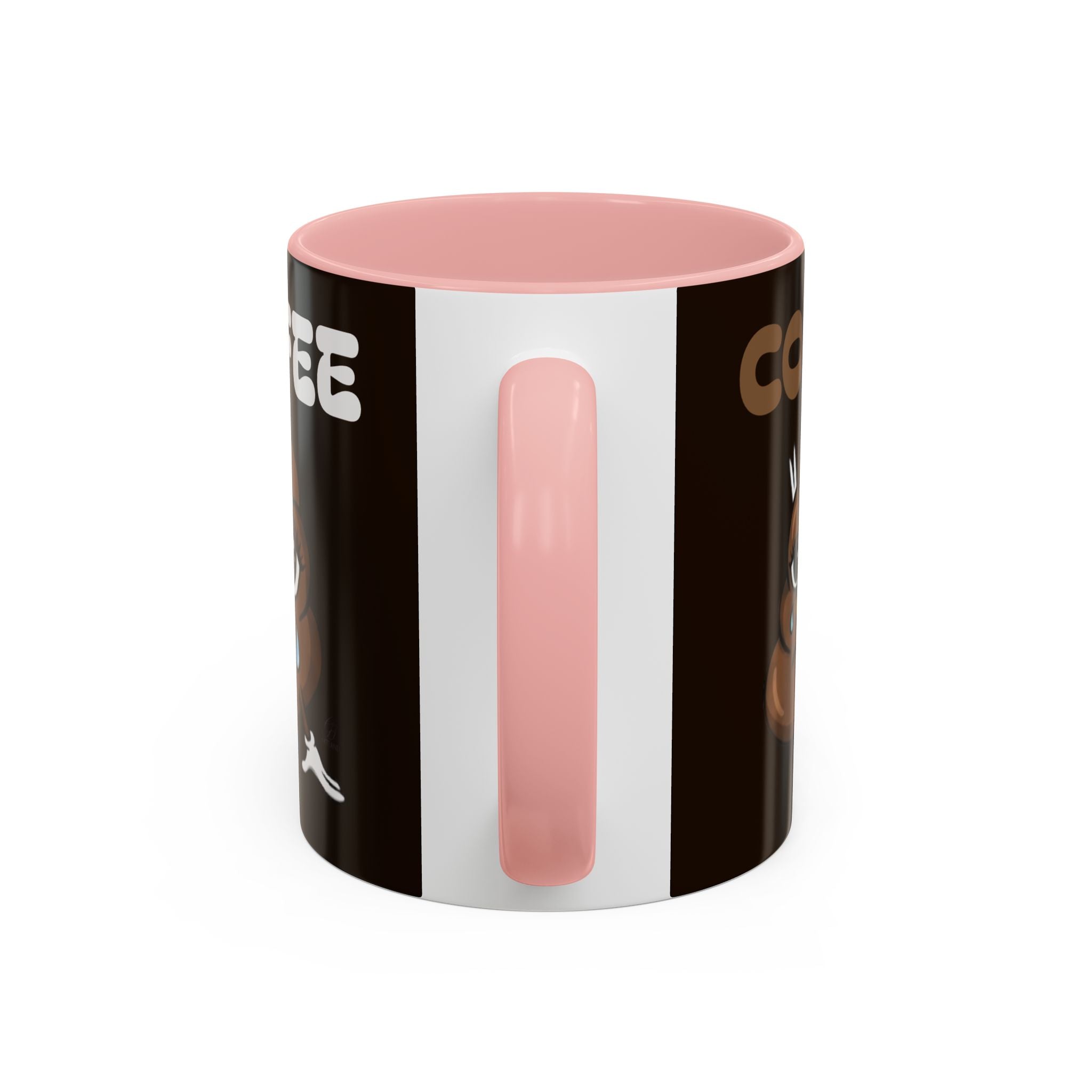 Coffee Mug — Cute Sad Poop Emoji with “COFFEE” Text Accent Mug by GT Artland