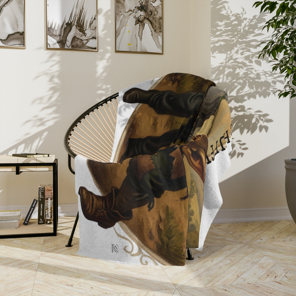 Dancing Alien and Goblin Velveteen Blanket