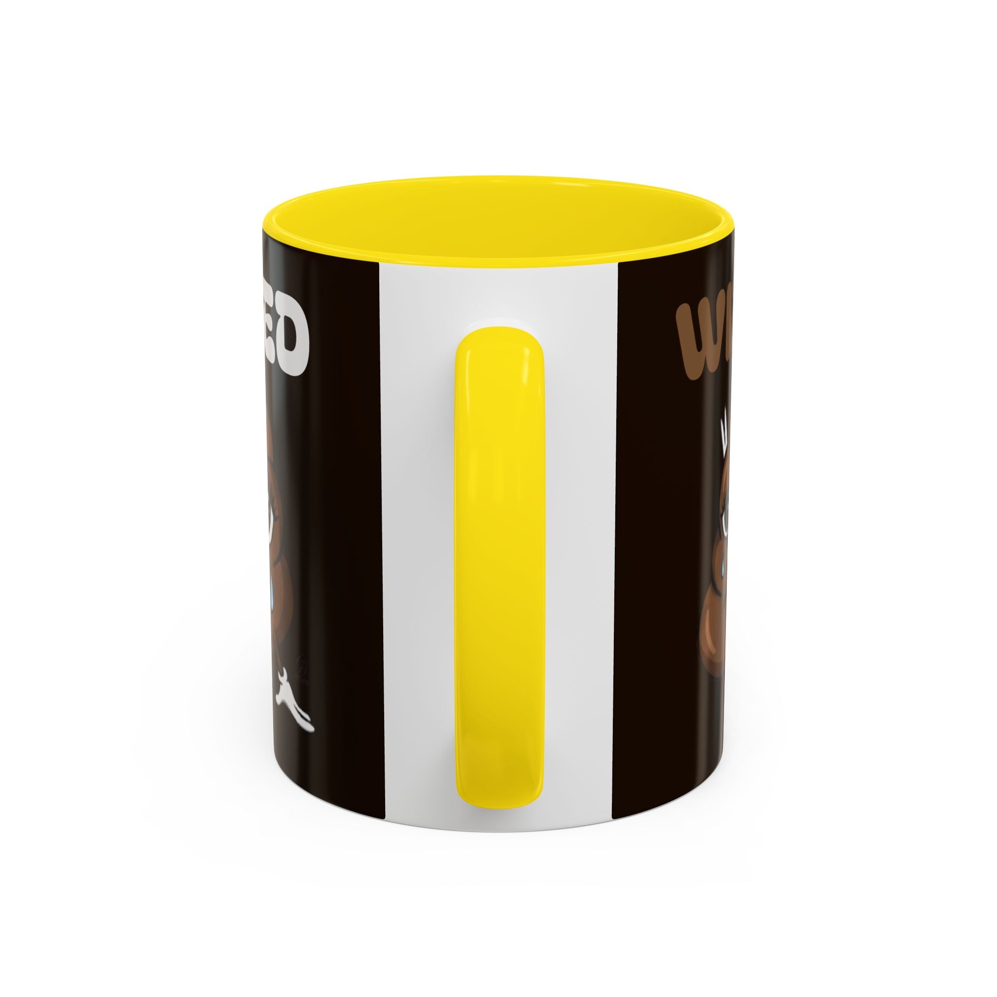 Coffee Mug - "Wired" Cute Poop Emoticon Design (11/15 oz) by GT Artland
