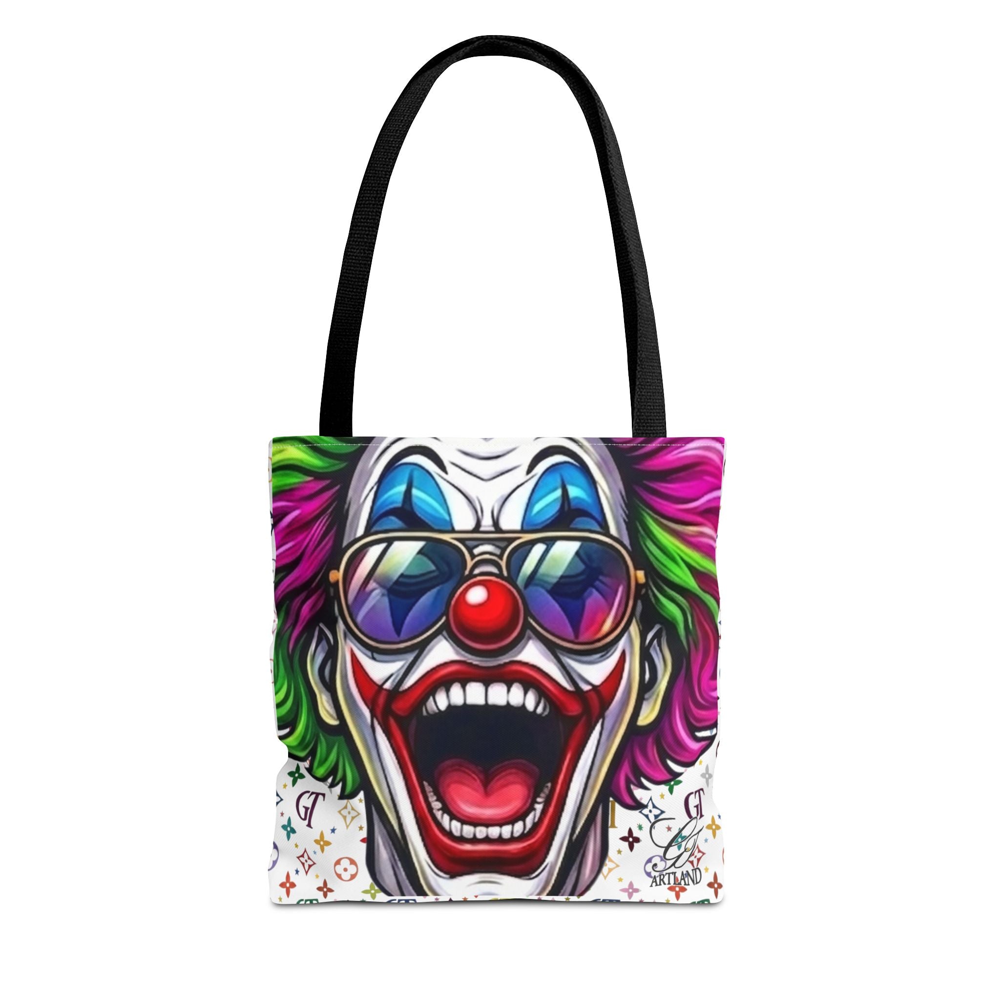 GT Soldier Designer Colorful Clown Face Tote Bag by GT Artland