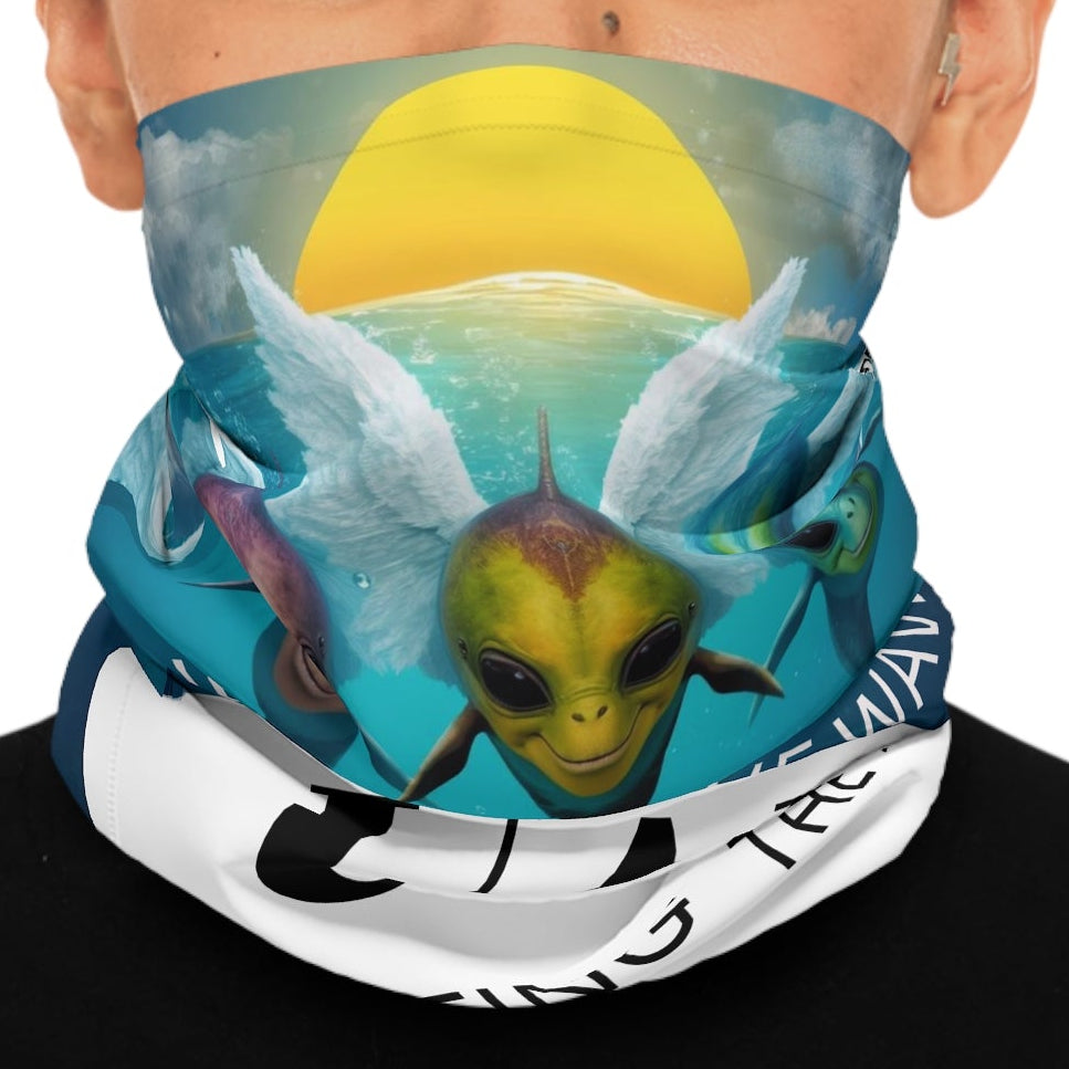 Surfing the Wave Alien Trio Neck Gaiter | UAP Face Mask - Neck Tuber