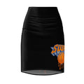 Dripping Basketball SWAG Pencil Skirt | Sports Graphic Skirt by GT Artland