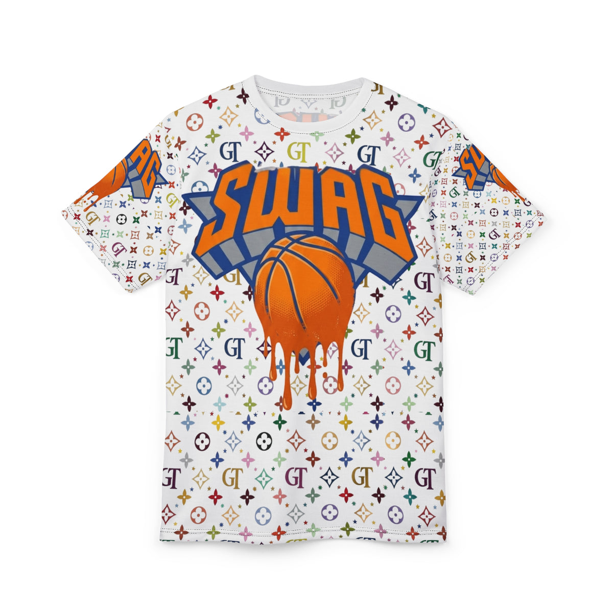 Dripping Basketball Swag Tee | All-Over Print by GT Artland