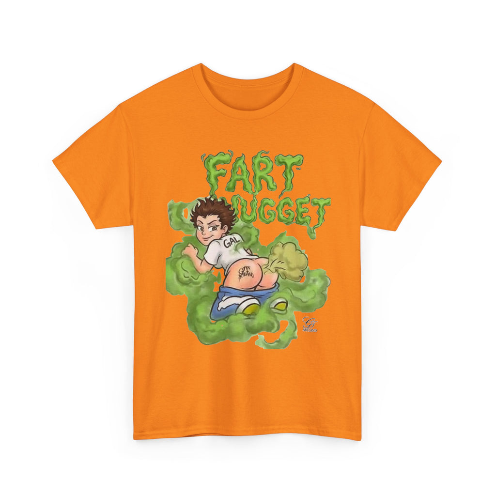 Fart Nugget graphic tee | Funny cartoon kid fart illustration T-Shirt