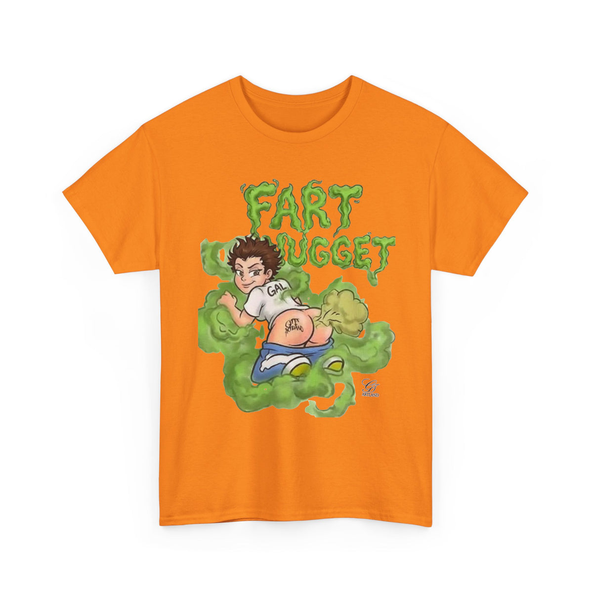 Fart Nugget graphic tee | Funny cartoon kid fart illustration T-Shirt