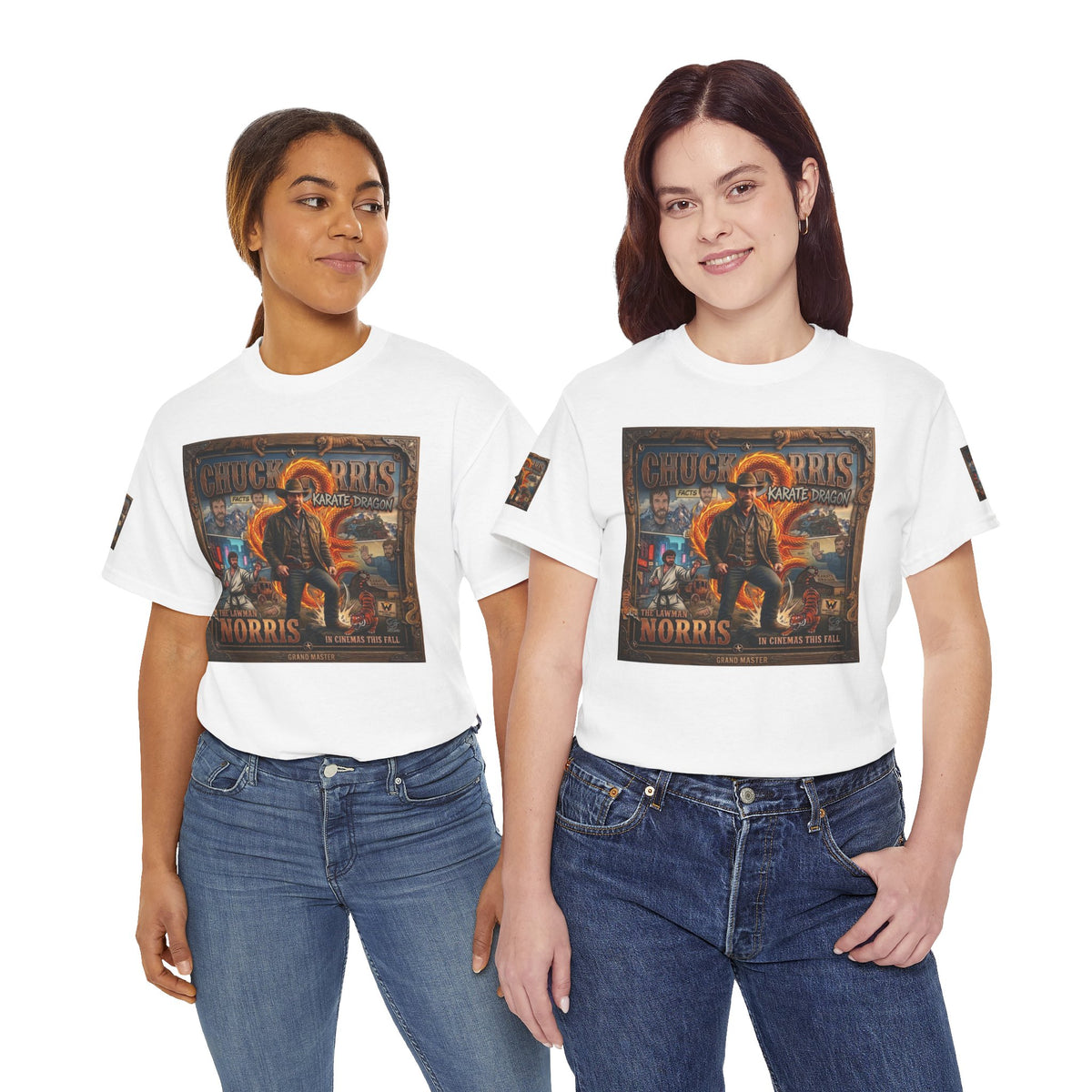 Retro Action Movie Poster T-Shirt | Vintage Fighter Hero Tee