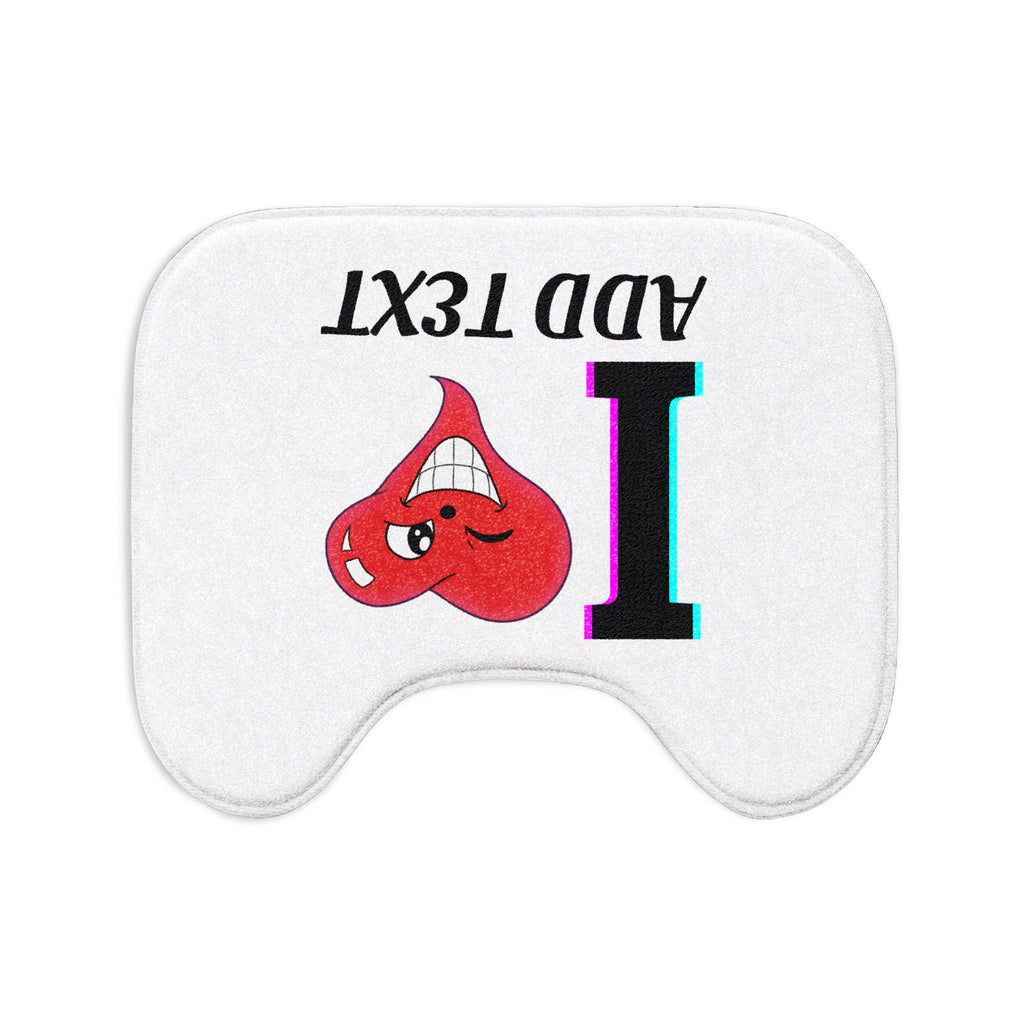 I Love [Custom Text] Personalized I Heart ORIGINAL 3-Piece Bath Mat Set by GT Artland