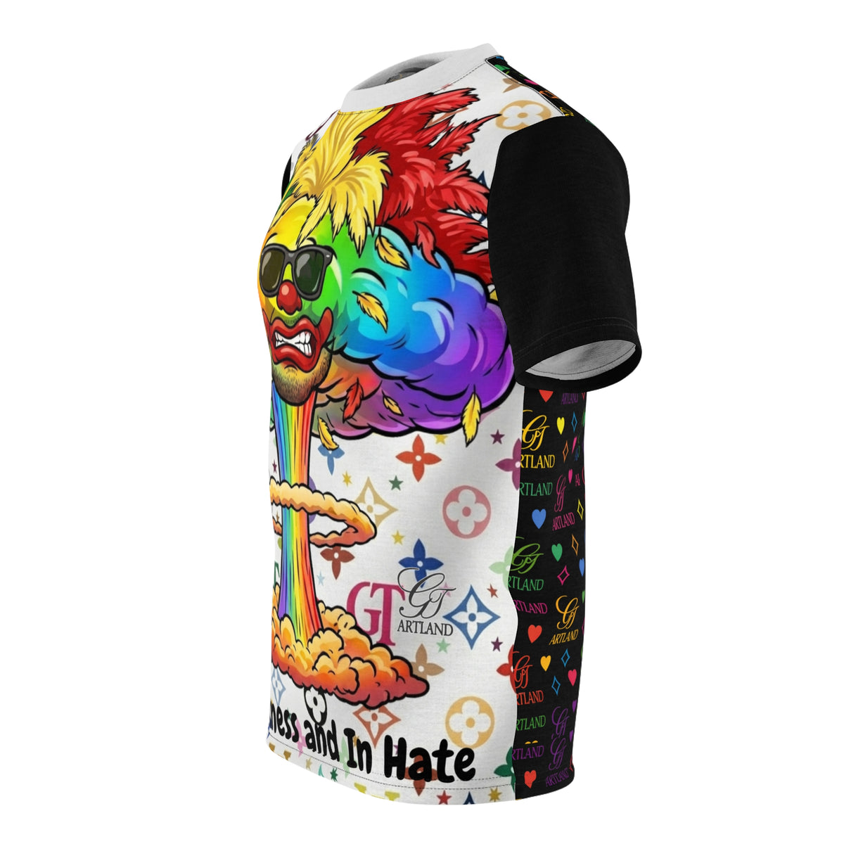 Rainbow Clown Mushroom Cloud Tee | GTArtland Tee