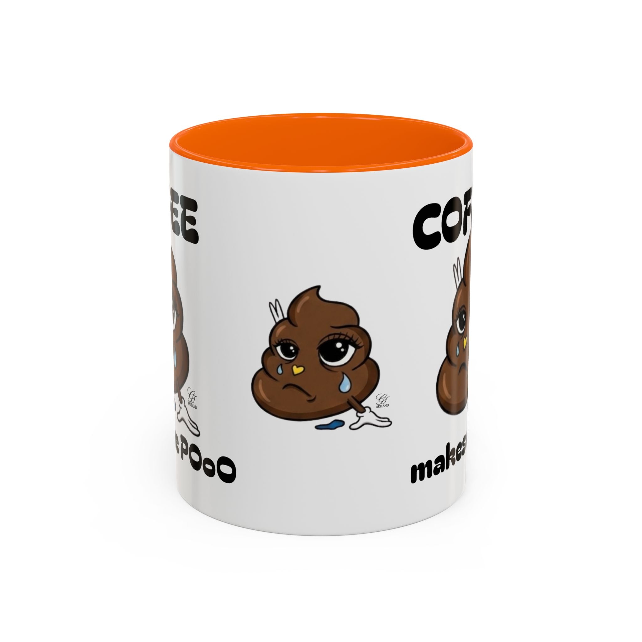 Coffee Mug — "Coffee Makes Me Pooo" Funny Novelty Accent Mug by GT Artland