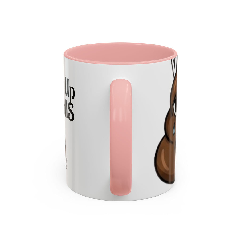 I Woke Up Like This Coffee Mug – Funny Poop Emoji Designer Accent Mug (11/15oz) by GT Artland