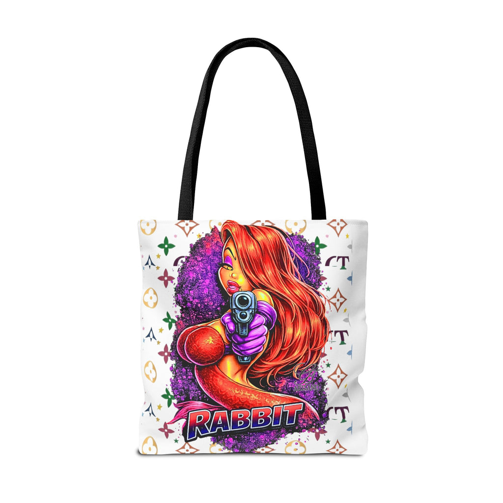 Rabbit Pin-Up Tote Bag – Retro Femme Fatale by GT Artland