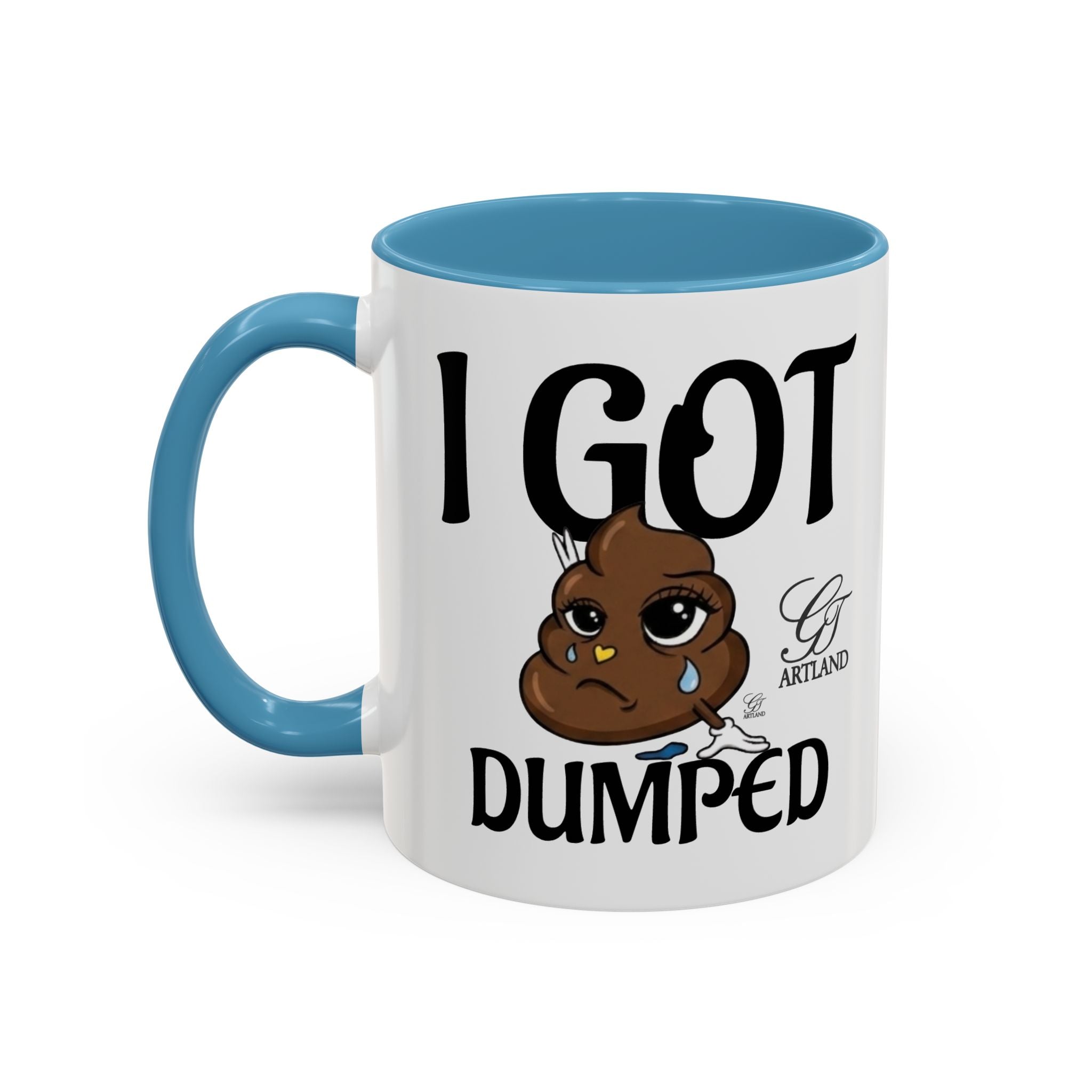 Copy of Funny Sad Poop Mug - "I Got Dumped" Accent Coffee Cup