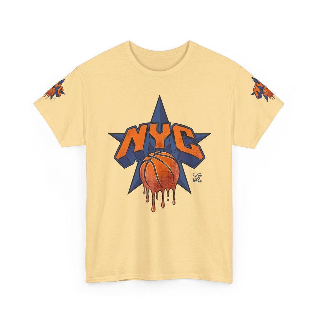NYC Dripping Basketball Star Tee | Sports City Graphic Shirt by GT Artland