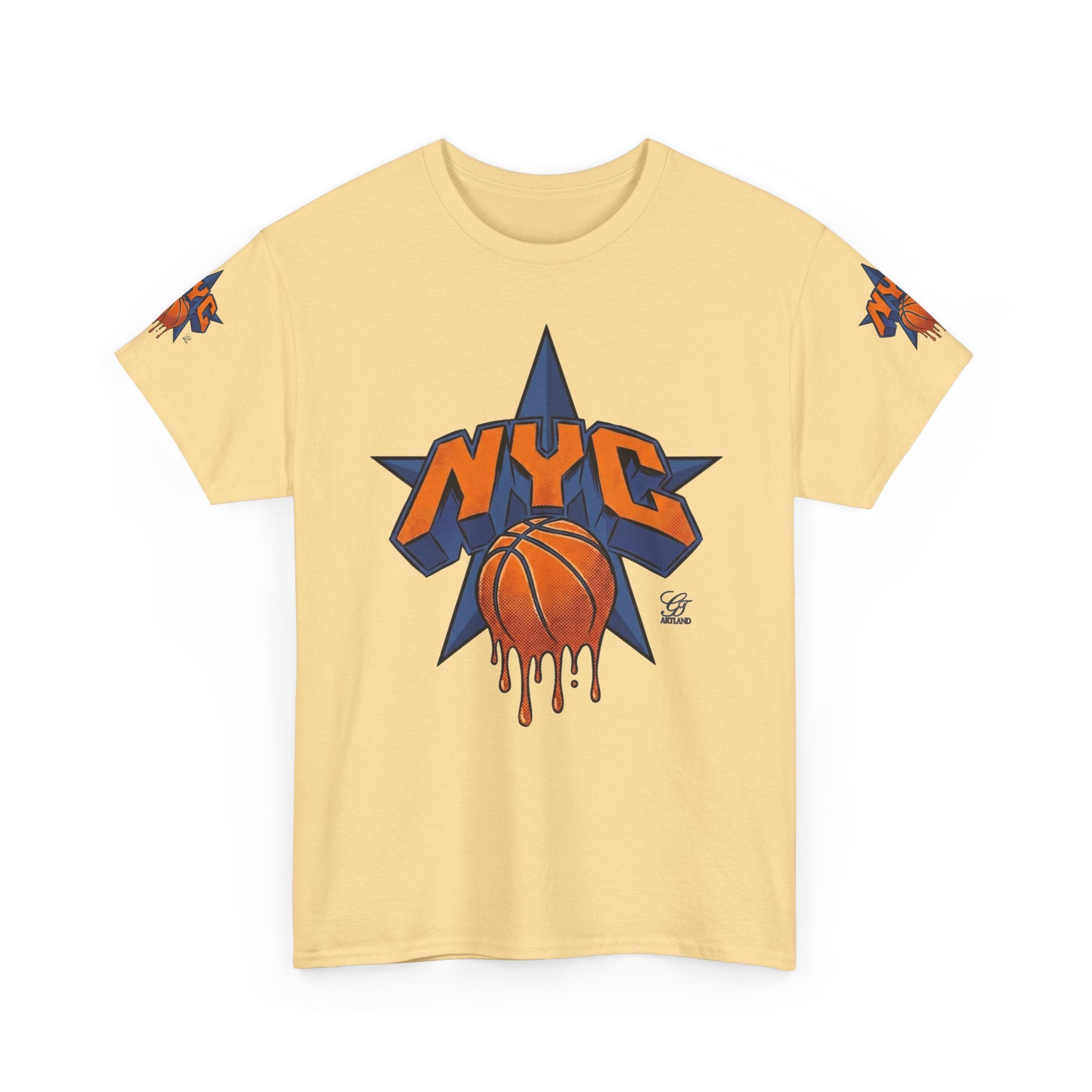 NYC Dripping Basketball Star Tee | Sports City Graphic Shirt by GT Artland