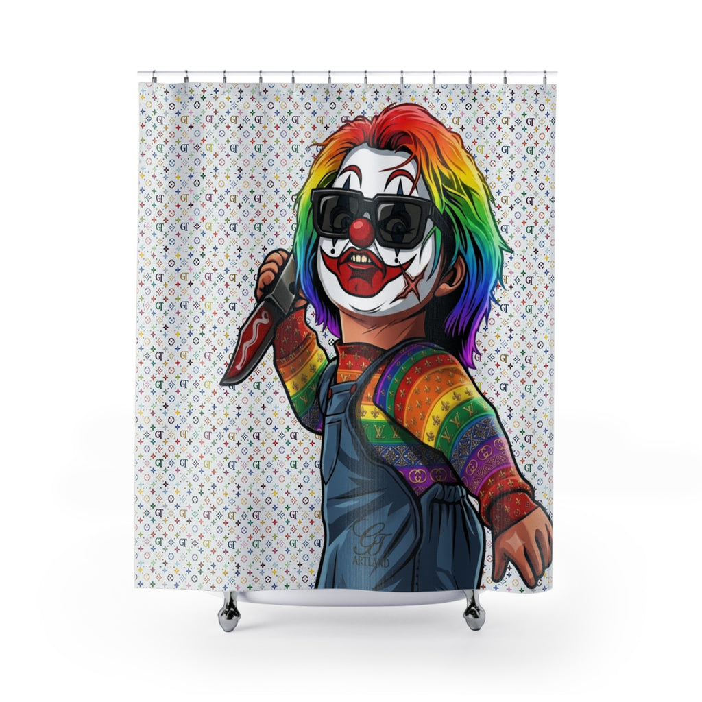 Rainbow Slasher | Creepy Horror Bathroom Decor by GT Artland