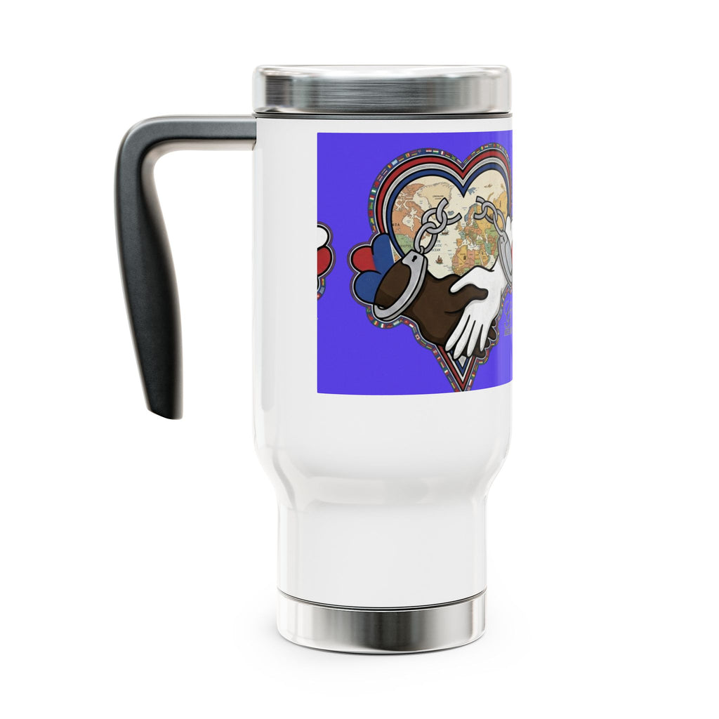 Vintage Heart Tea Kettle Illustration Travel Mug | 14oz Stainless Steel