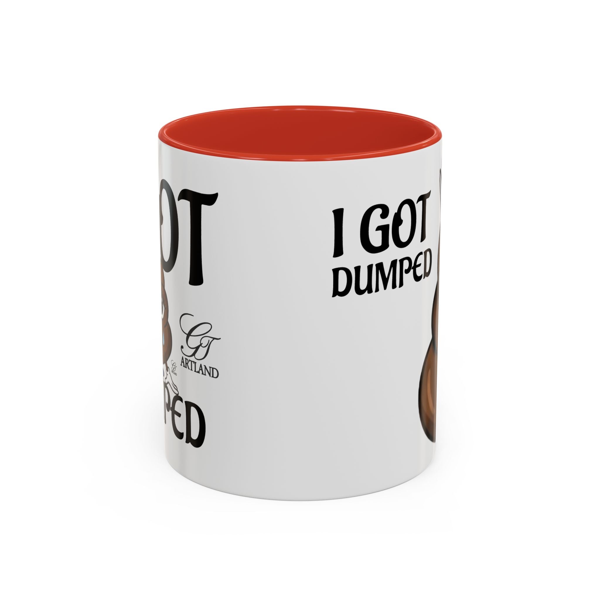 Copy of Funny Sad Poop Mug - "I Got Dumped" Accent Coffee Cup