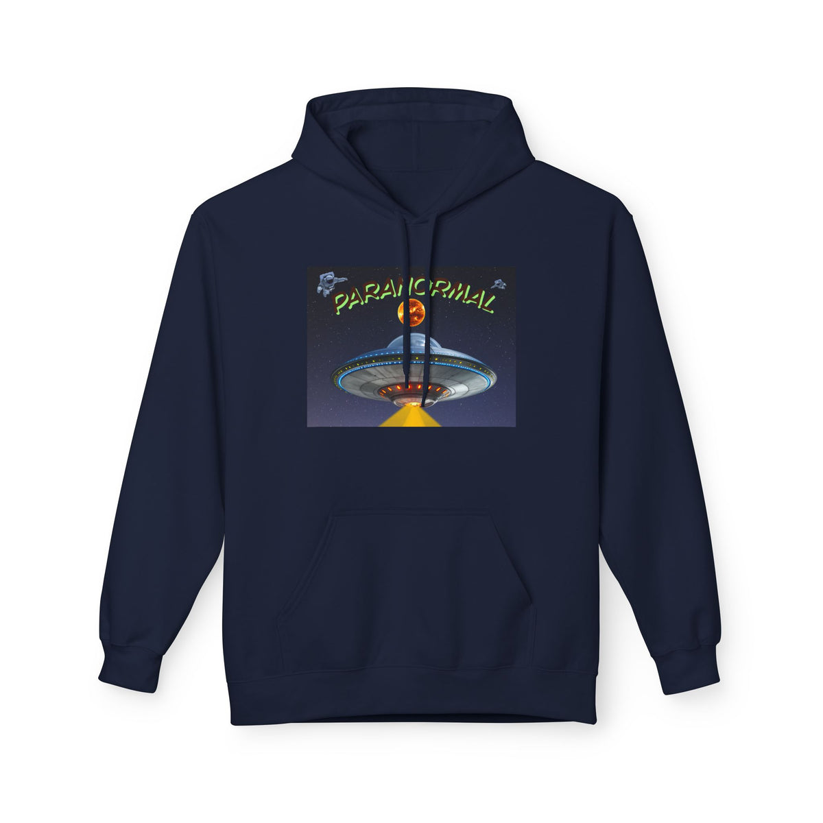 Retro UFO Spaceship Hoodie | Paranormal Alien Abduction Design