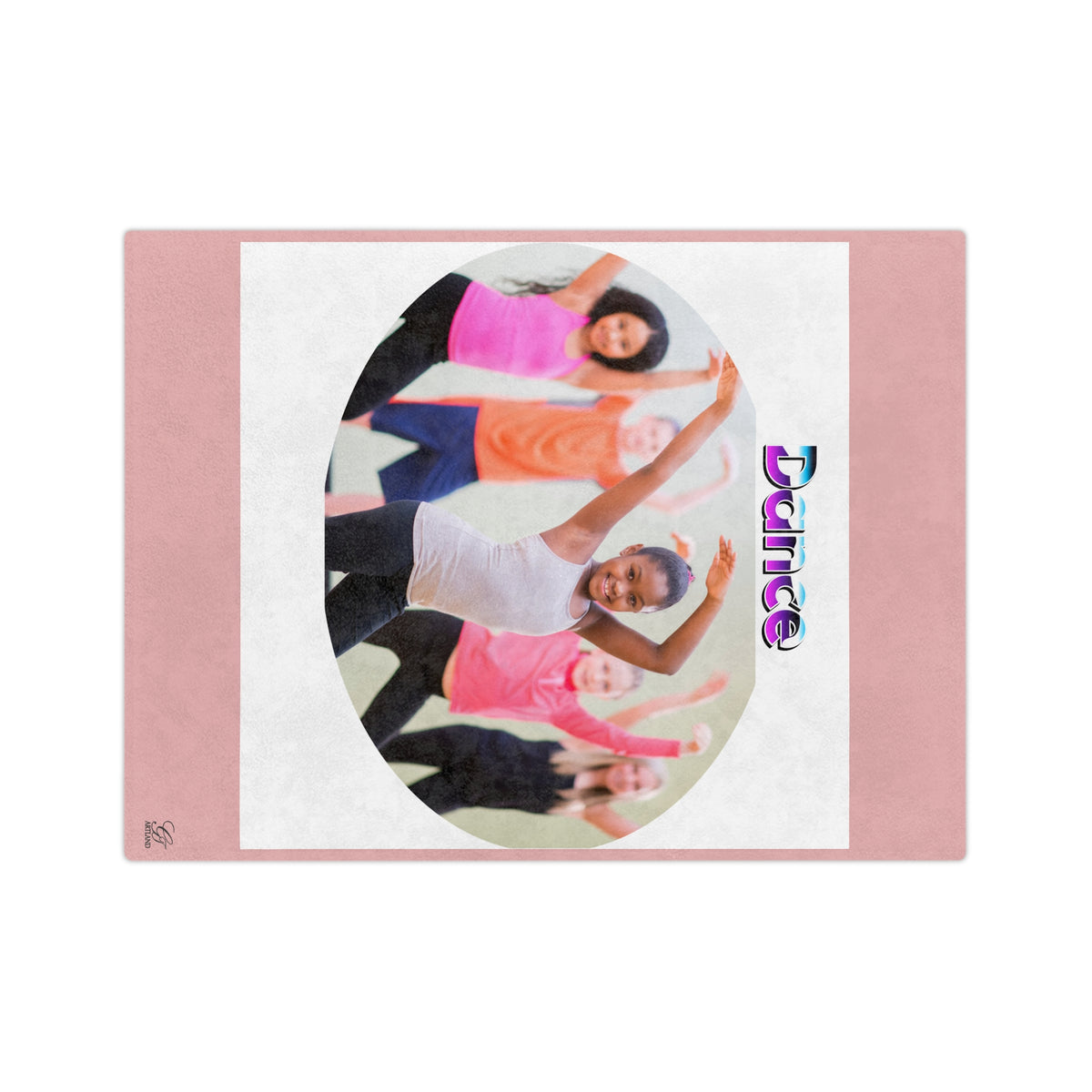 Colourful Dancing Girls' Velveteen  Blanket