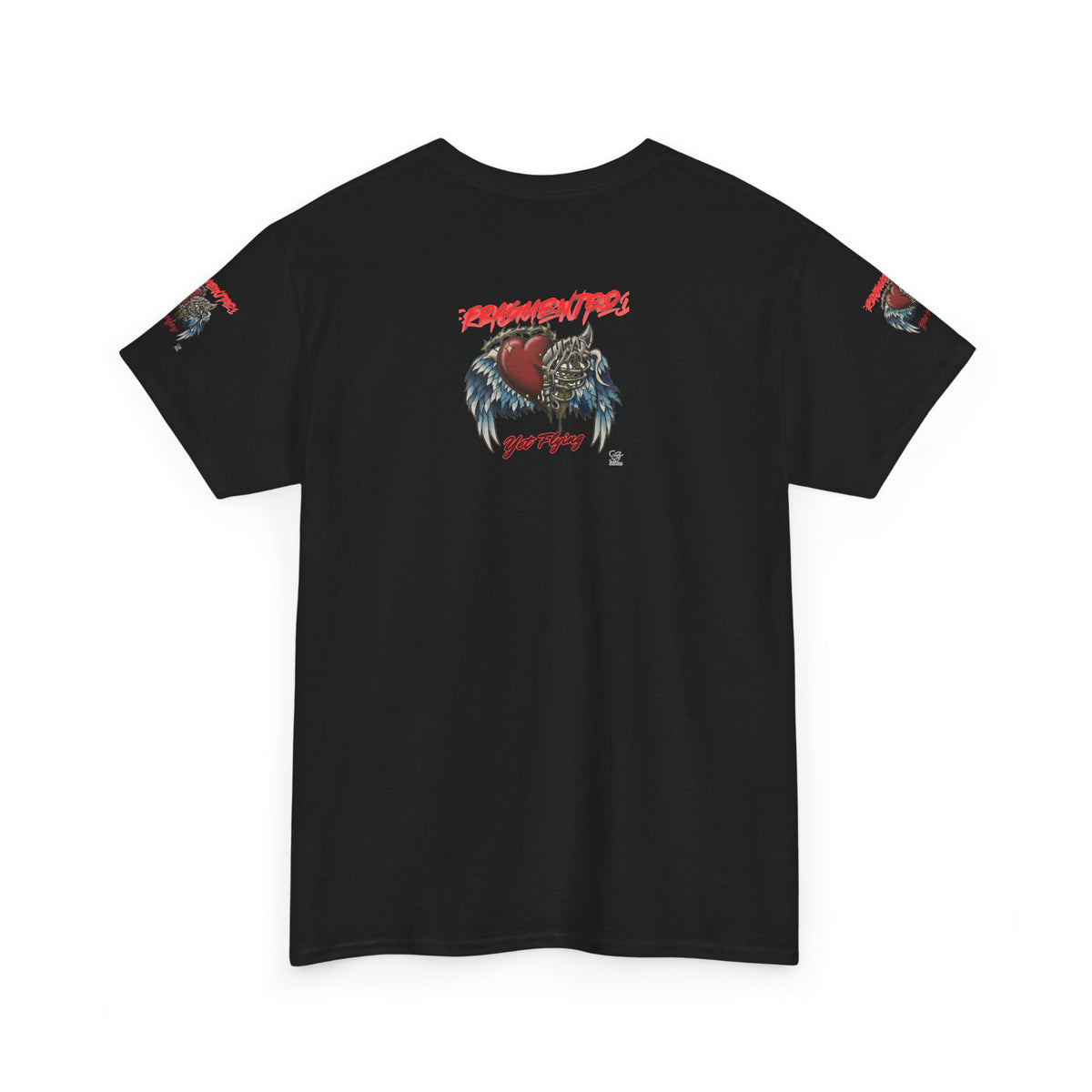 Fragmented Heart Wings tee | Broken Heart with Wings graphic