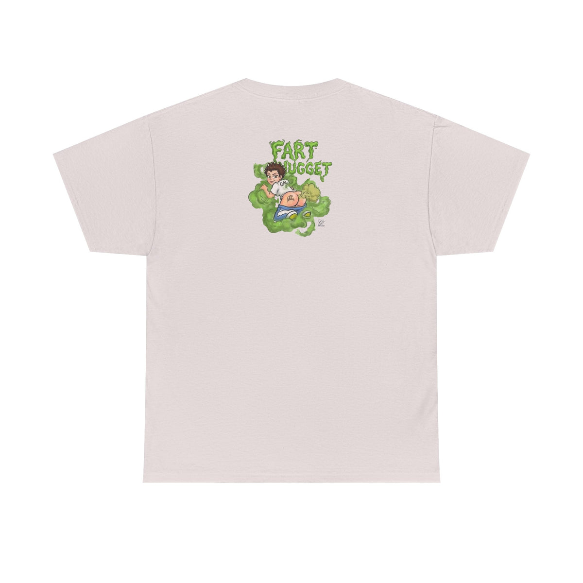 Fart Nugget graphic tee | Funny cartoon kid fart illustration T-Shirt