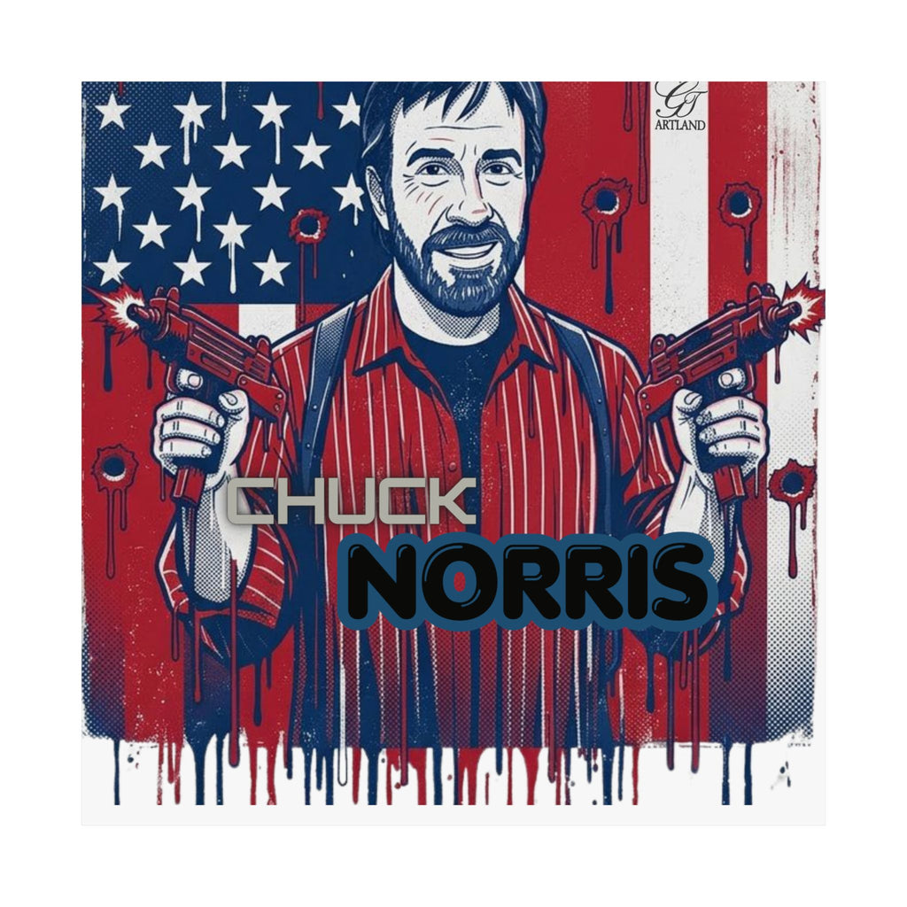 Patriotic Action Hero Poster Matte Vertical Poster by GT Artland