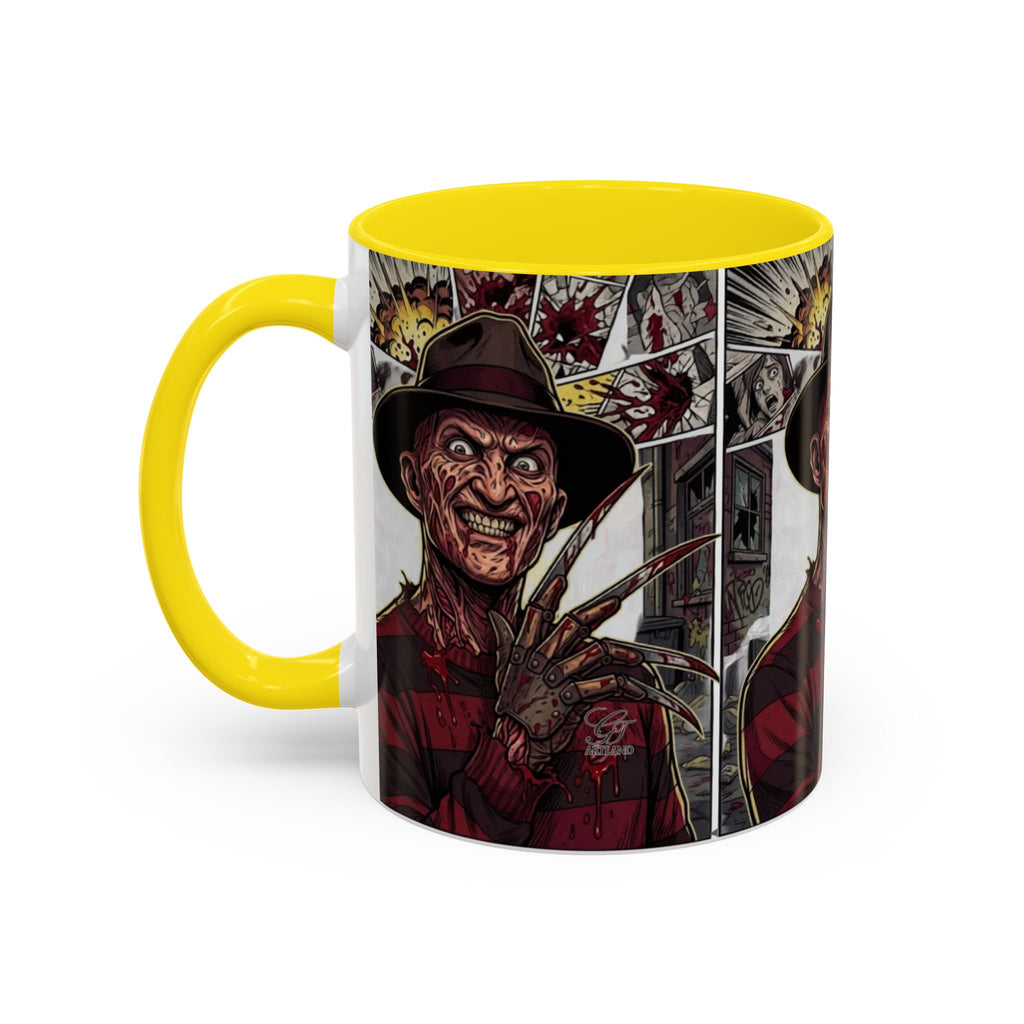 Elm Street Gangsta Horror Illustration COFFEE MUG | Horror Slasher Artwork by GT Artland
