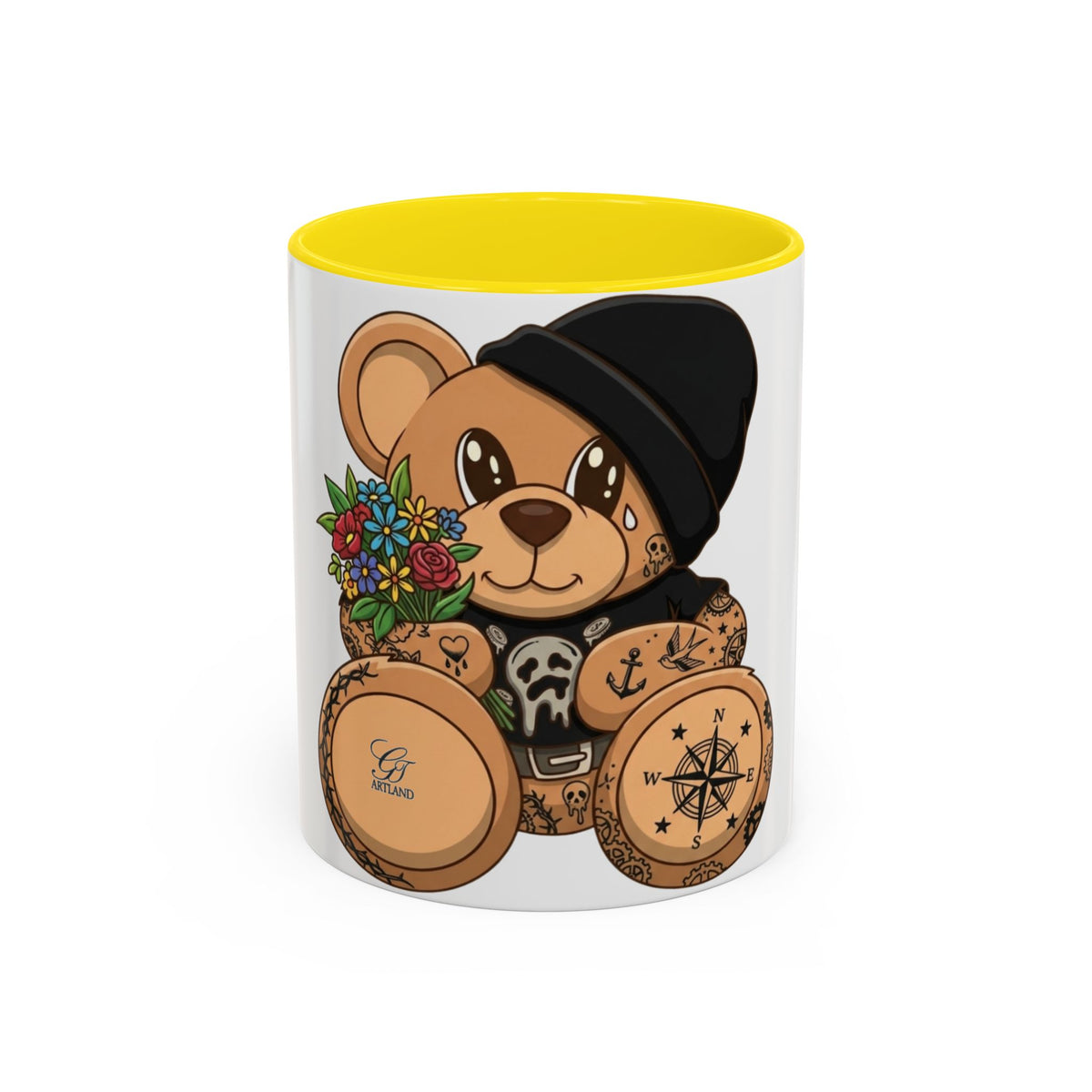 Copy of Tattooed Teddy Bear Mug | Accent Coffee Mug 11oz 15oz by GT Artland