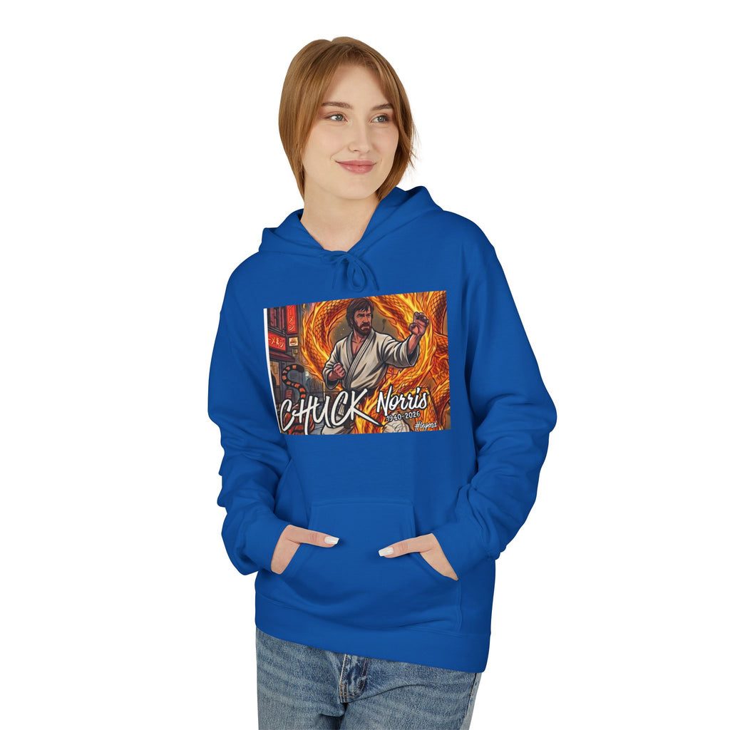 Chuck Norris Martial Arts Hoodie | Action Illustration, Retro Fight Scene by GT Artland