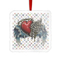 Gothic Anatomy Heart Acrylic Ornament by GT Artland