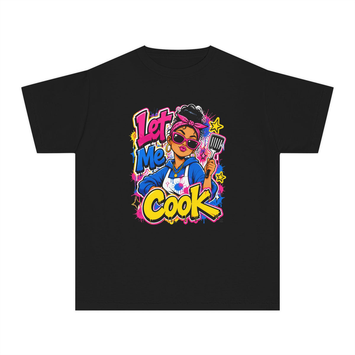 Let Me Cook Cartoon Chef Youth T-Shirt