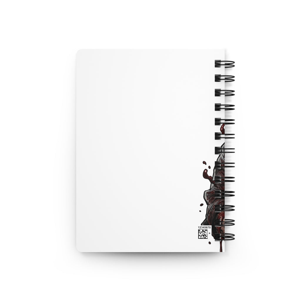 Leatherface Chainsaw Horror Journal | Spiral Bound Notebook, Bloody Slasher Art by GT Artland