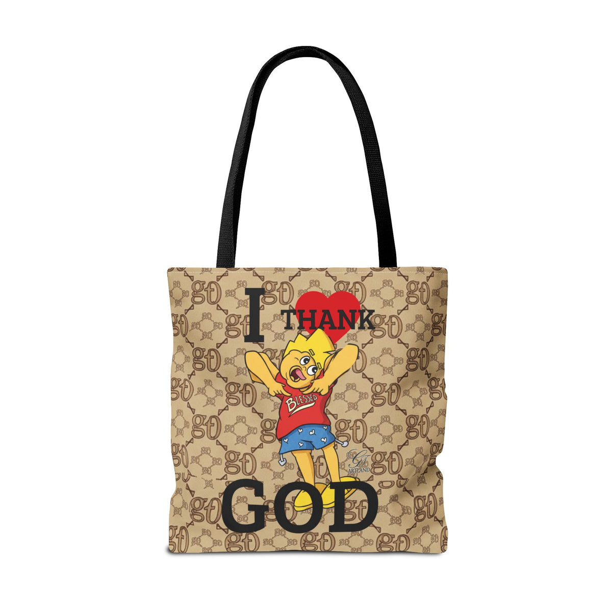I  Thank God Tote Bag | URBAN CARTOON BY GT ARTLAND