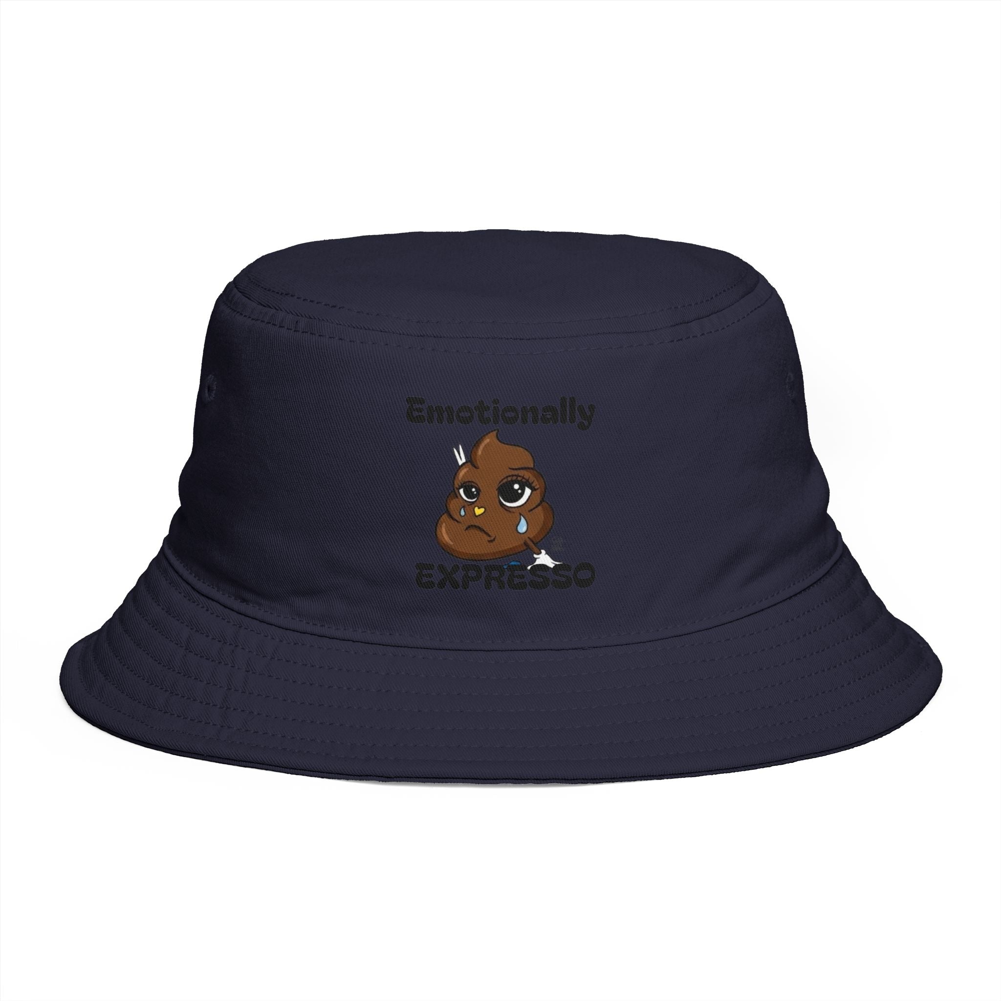 Copy of Emotionally Expresso Bucket Hat | Cute Coffee Bean Crying Emoji Designer Illustration by GT Artland