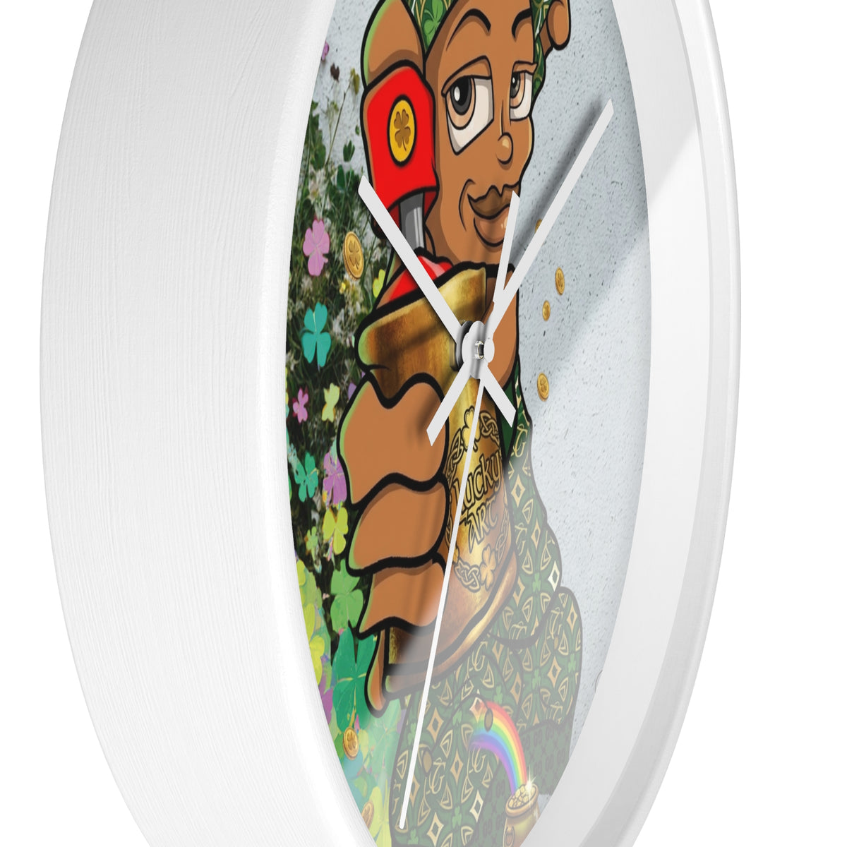 Spray Paint Kid Wall Clock