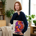 Rabbit Pin-Up Tote Bag – Retro Femme Fatale by GT Artland