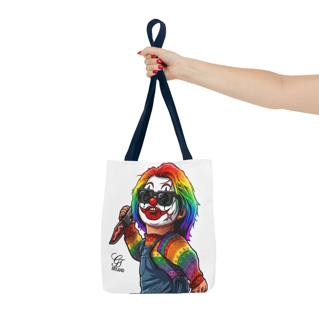 Rainbow Slasher Horror Tote Bag by GT Artland