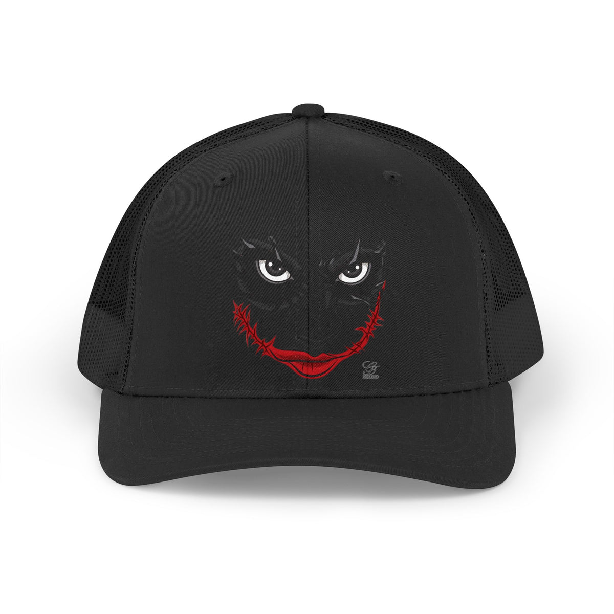 Scary Clown Face Trucker Hat | Retro Mesh Cap by GT Artland