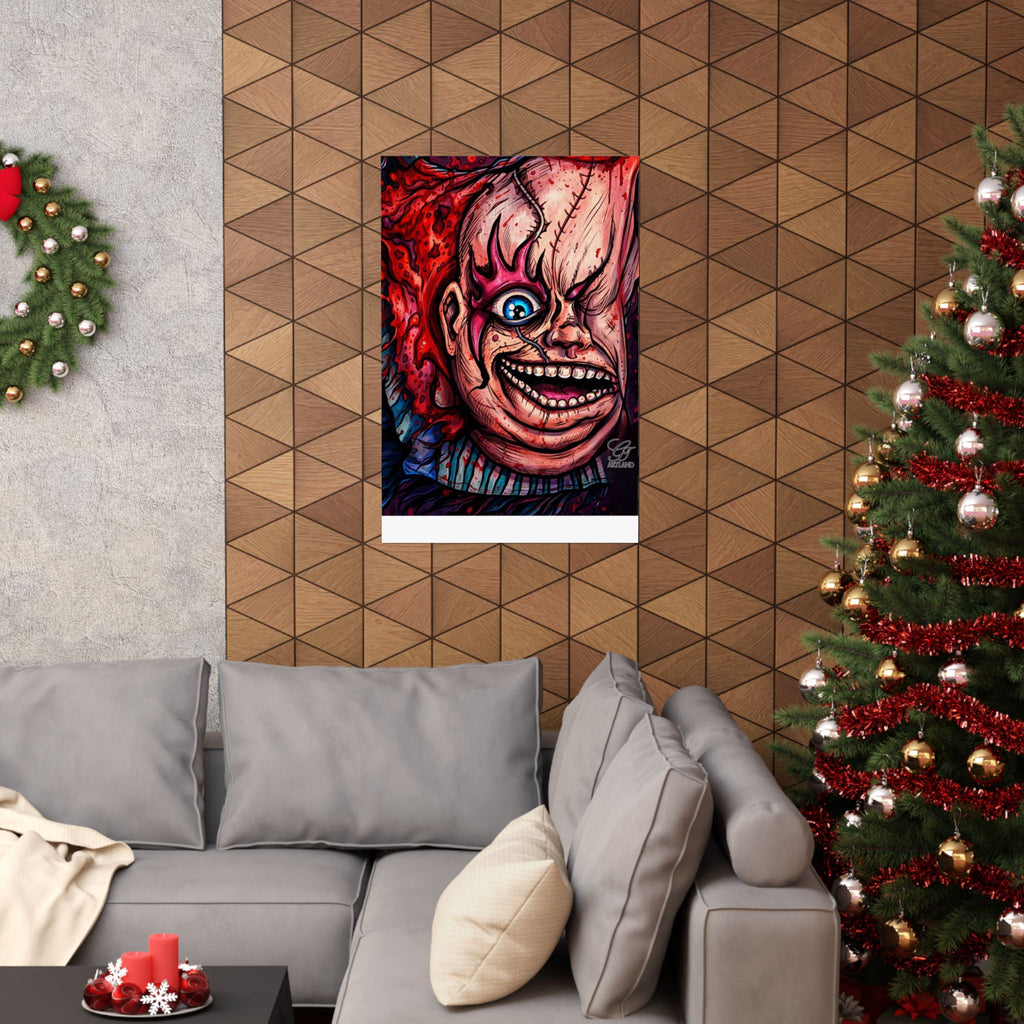 Playtimes Over Horror Elite Designer Matte Vertical Posters by GT Artland