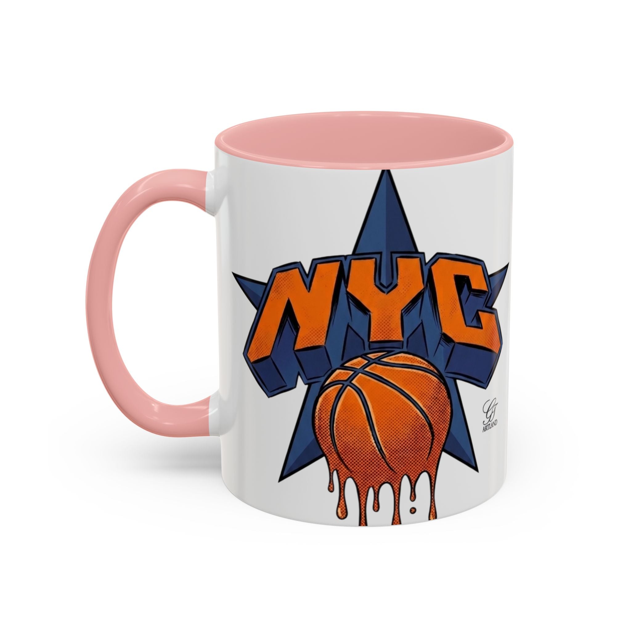 NYC  New York Champions Basketball Drip Mug | Accent Coffee Mug 11oz 15oz by GT Artland