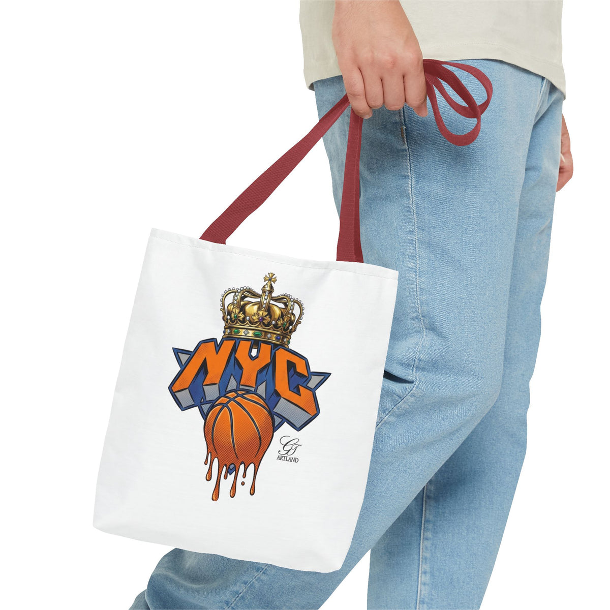 NYC Crown Basketball tote bag | Streetwear City Sports design